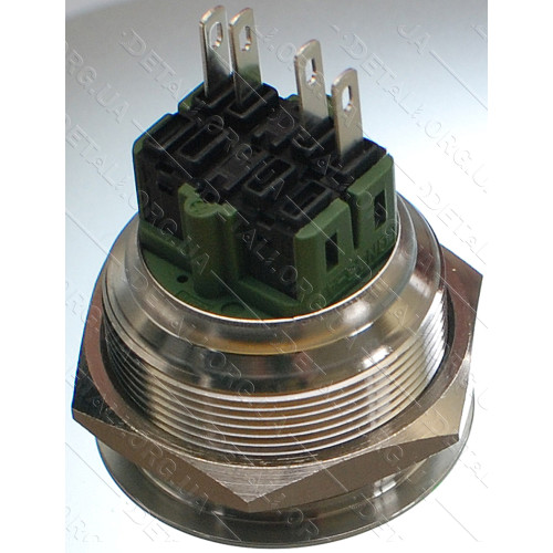 кнопка антивандальная d32mm різьблення 28mm h33mm 4 контакти
