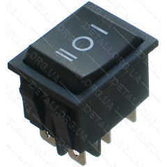 Тумблер 3 положения 6 контактов 25*33 mm 16A