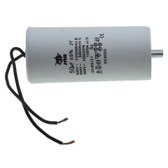 конденсатор JYUL CBB-60L 50мкф - 450 VAC болт + дроту(50*110 mm)