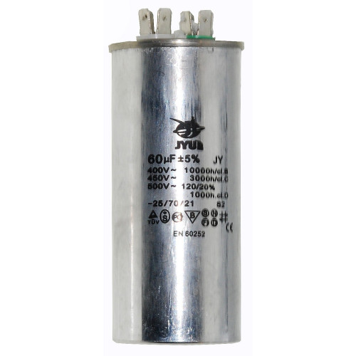 конденсатор JYUL CBB-65 60мкф - 450 VAC алюміній(50*115 mm)