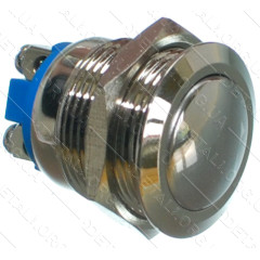 кнопка антивандальная d22mm різьблення 19mm h28mm 2 контакти під гвинт