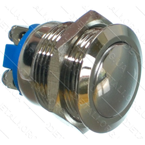 кнопка антивандальная d22mm різьблення 19mm h28mm 2 контакти під гвинт