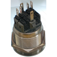 кнопка антивандальная d28mm різьблення 25mm h34mm 6 контактів індикація 2