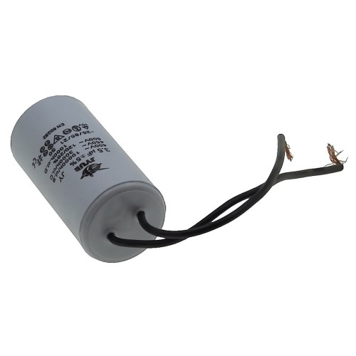 Конденсатор JYUL CBB-60L 3,5мкф - 450 VAC болт + провода (30*59 mm)