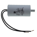Конденсатор JYUL CBB-60L 10мкф - 450 VAC болт + провода (35*69 mm)
