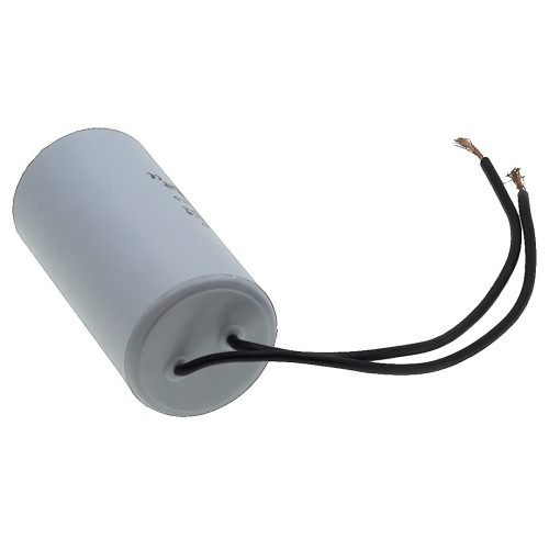 Конденсатор JYUL CBB-60L 10мкф - 450 VAC болт + провода (35*69 mm)