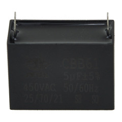 Конденсатор JYUL CBB-61 5мкф - 450 VAC прямоугольный 22х47х34