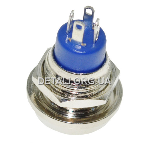Кнопка антивандальная d17mm резьба 12mm h19mm 4 контакта
