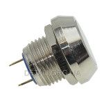 Кнопка антивандальная d17,5mm резьба 12mm h15mm 2 контакта