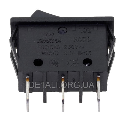 Тумблер 2 положення 3 контакти 14*33 mm 16A
