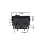 Тумблер 2 положення 3 контакти 14*33 mm 16A