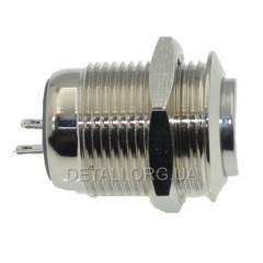 кнопка антивандальная d18mm різьблення 16mm h23mm 2 положення 2 контакти