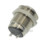 Кнопка антивандальная d18mm резьба 16mm h23mm 2 положения 2 контакта