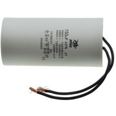 Конденсатор JYUL CBB-60 150мкф - 450 VAC дроти (65*130 мм)