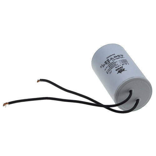 Конденсатор JYUL CBB-60L 14мкф - 450 VAC болт + провода (40*73 mm)