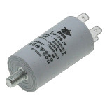 Конденсатор JYUL CBB-60M 1мкф - 450 VAC болт + клеми (30*57 мм)