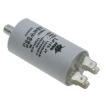 Конденсатор JYUL CBB-60M 1мкф - 450 VAC болт + клеми (30*57 мм)