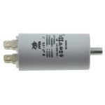 Конденсатор JYUL CBB-60M 8мкф - 450 VAC болт + клеми (35*66 мм)