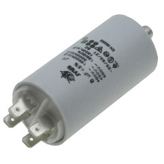 Конденсатор JYUL CBB-60M 8мкф - 450 VAC болт + клеми (35*66 мм) 2