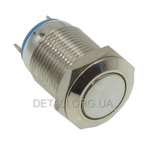 Кнопка антивандальная d14mm різьблення 12mm h18mm 2 контакти