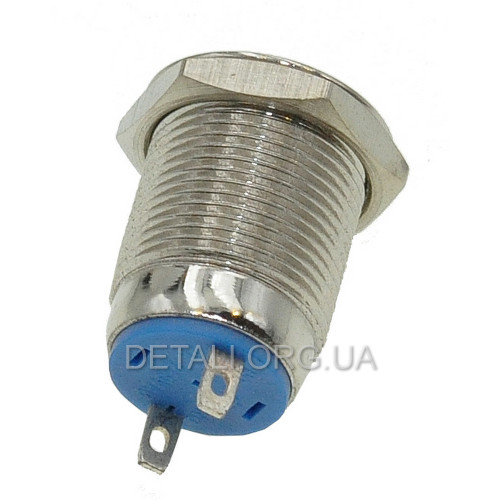 Кнопка антивандальная d14mm різьблення 12mm h18mm 2 контакти