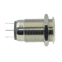 Кнопка антивандальная d18mm різьблення 16mm h27mm 3 контакти 2