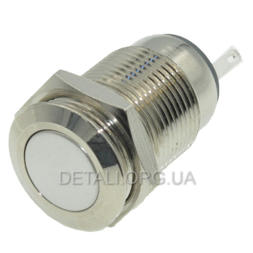 Кнопка антивандальная d18mm різьблення 16mm h27mm 3 контакти