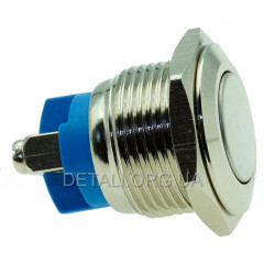 Кнопка антивандальная d18mm різьблення 16mm h23mm 2 контакти під гвинт 2