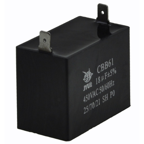 Конденсатор JYUL CBB-61 18мкф - 450 VAC прямоугольный 32х57х44