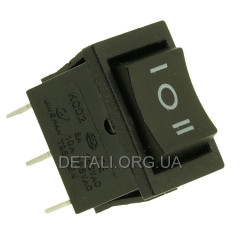Тумблер 3 положения 6 контактов 15*21 mm 6A 