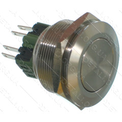 кнопка антивандальная d32mm різьблення 28mm h32mm 4 контакти