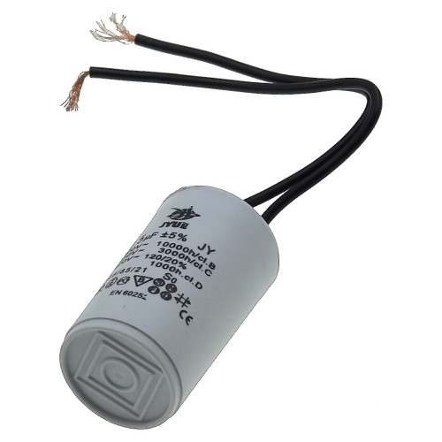 Конденсатор JYUL CBB-60 2,5мкф - 450 VAC провода (30*52 mm)