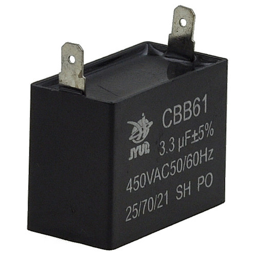 Конденсатор JYUL CBB-61 3,3мкф - 450 VAC прямоугольный 20х37х28