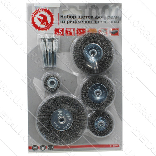Набір щіток для дрилі INTERTOOL d1/4 "