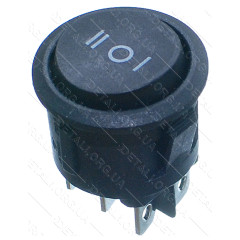 Тумблер круглый 3 положения 6 контактов d25 mm 6A