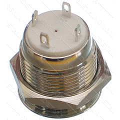 Кнопка антивандальная d18mm резьба 16mm h18mm 4 контакта индикация 2