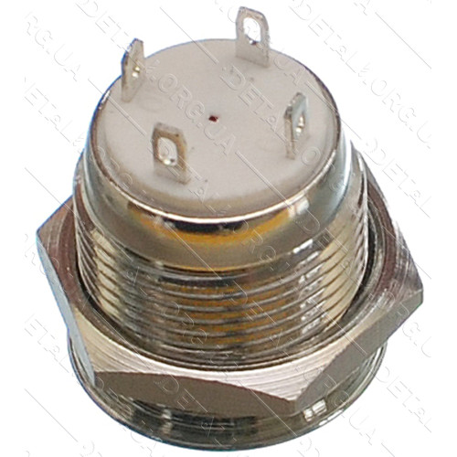 Кнопка антивандальная d18mm резьба 16mm h18mm 4 контакта индикация