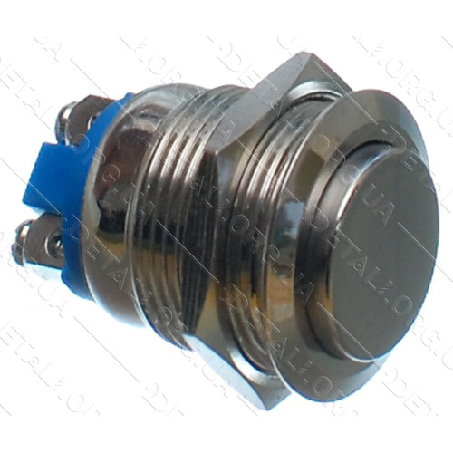 кнопка антивандальная d22mm різьблення 19mm h29mm 2 контакти під гвинт