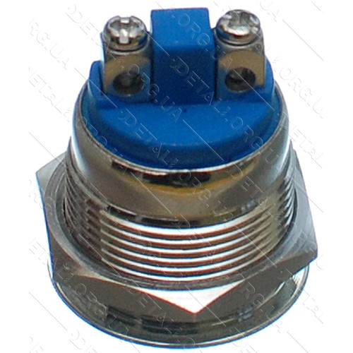 Кнопка антивандальная d22mm резьба 19mm h29mm 2 контакта под винт