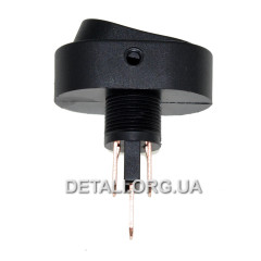 Тумблер овал 2 положения 3 контакта 20*31 мм с подсветкой 12V 2