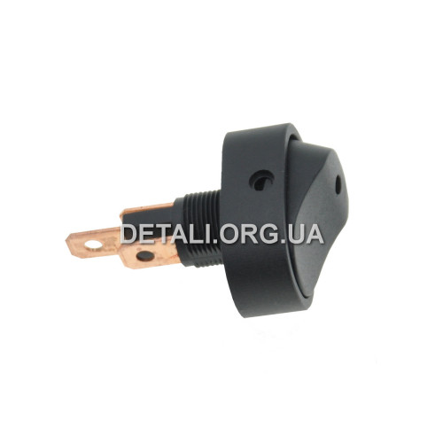 Тумблер овал 2 положения 3 контакта 20*31 мм светодиод 12V