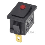 Тумблер 2 положения 3 контакта 15*21 mm светодиод 6A
