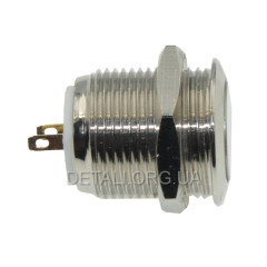 Кнопка антивандальная d18mm різьблення 16mm h19mm 2 контакти 2