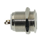Кнопка антивандальная d18mm резьба 16mm h19mm 2 контакта