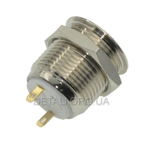 Кнопка антивандальная d18mm різьблення 16mm h19mm 2 контакти