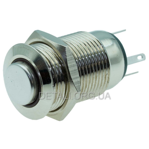 Кнопка антивандальная d18mm різьблення 16mm h28mm 5 контактів індикація