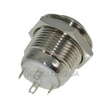 кнопка антивандальная d18mm різьблення 16mm h20mm 4 контакти індикація