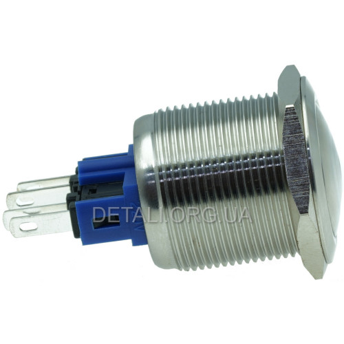 Кнопка антивандальная d25mm резьба 22mm h35mm 2 положения 4 контакта