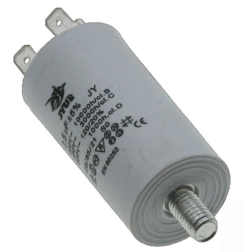 Конденсатор JYUL CBB-60M 2,5мкф - 450 VAC болт + клеммы (30*57 mm)