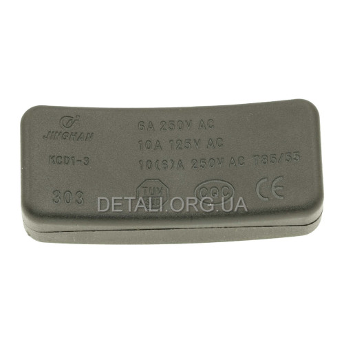 тумблер 2 положення в корпусі 26*61 mm 6A